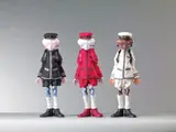 Inochi Doll: Victor, David, Bob by Takashi Murakami, 2009, ABS and NP-PVC, iron plate, cotton and polyester, edition no. 95/200, 25/200, 92/200, sold Dec 2011