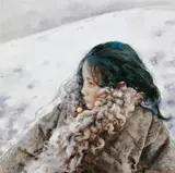 Ai Xuan, Little Girl in the Mist, 2005, Oil on canvas