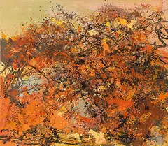 Sound of Autumn by Hong Ling, 2012, Oil on canvas, sold Dec 2017