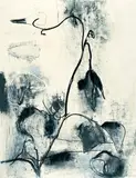 Chihung Yang, Tendril, 1987, Charcoal and pastel on paper