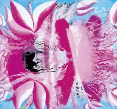 Li Shan, Rouge Series #12, 1990, Acrylic on canvas
