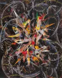 Yang Ren-ming, Unstable Connection-Breathing Cremains, 2001, Acrylic and oil on canvas