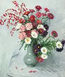 Lu Guo-ying, Vase of Flowers, 1992, Oil on canvas