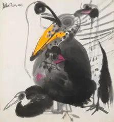 Chao Chung-Hsiang, Blessedness, Acrylic, ink and color on paper