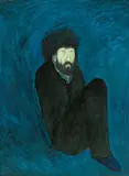 Chiu Ya-tsai, Man in Blue, Oil on canvas