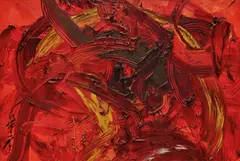 Kazuo Shiraga, Rentan, 1991, Oil on canvas