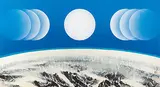 Liu Guosong, Rhythm of the Moon (C), 2008, Ink and color on paper