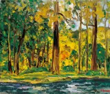 Sanlang Yang, Sister Pool of A-li Mountain, 1987, Oil on canvas