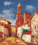 Sanlang Yang, Spanish Convent, 1979, Oil on canvas
