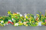 Akiko Sumiyoshi, Parade (Pronghorn
), 2021, Mixed media, silver leaf on board