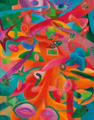 Lee Ming-chung, Ursa Major and Ursa Minor, 1992, Oil on canvas