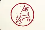Yoshitomo Nara, Peace Flag, 2001, Silkscreen print on cotton, metal fittings ; ed. 81/100