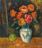 Sanlang Yang, Still Life with Roses, 1979, Oil on board