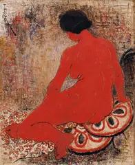 Pan Yuliang, Nude, 1951, Oil on canvas