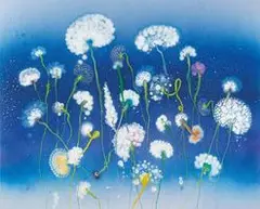 Thierry Feuz, Raingarden Pollen, 2020, Lacquer and oil on canvas