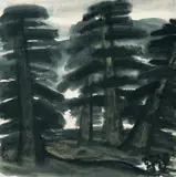 Lin Fengmian, Woodcutters in the Pine Forest