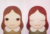Cosmic Girl Eyes (Open / Close) (a set of 2) by Yoshitomo Nara, 2008, Print, edition of 500, sold Jun 2019