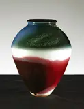 Wang Shiu-kung, Vase With Multicoloured Glaze, 1993, Ceramics
