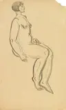 Sanyu, Nudes (double-sided)