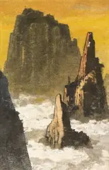 Ma Pai-sui, View of Mount Huang, 1982, Mounted scroll, ink and color on paper