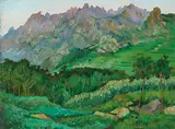 Fei Yifu, Laoshan Mountain, 1976, Oil on canvas