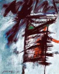 Abstract by John Way, 1995, Oil on canvas, sold Jun 2010