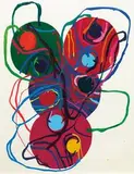 Atsuko Tanaka, 02g, 2002, Acrylic and lacquer on canvas