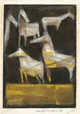Max Chiwai Liu, Year of the Horse, 1989, Mixed media on paper