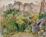 Hu Shanyu, Yandang Mountain, Oil on canvas