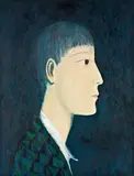 Side View of a Boy by Chiu Ya-tsai, 1993, Oil on canvas, sold Dec 2010