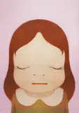 Cosmic Girl Eyes (Close/ Open) by Yoshitomo Nara, 2008, Print, limited edition of 500, sold Jun 2017