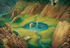 Lien Chien-hsing, Traces in the Dreamland II, 1998, Oil on canvas