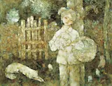 Zhu Fuxin, Peasant Girl, Oil on canvas