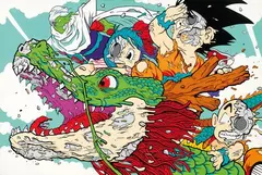Matt Gondek, Deconstructed Dragon Ball, 2018, Acrylic on canvas