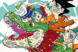 Matt Gondek, Deconstructed Dragon Ball, 2018, Acrylic on canvas