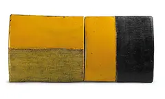 Su Xiaobai, Kaogong 23, 2008, Oil, lacquer, linen and tile