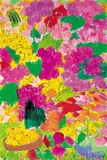 Neon Flowers & Fruit by Walasse Ting, 1999, Acrylic on paper, offered Jun 2008