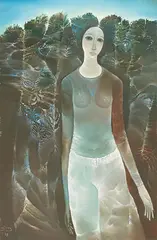Trung Nguyen, Lady, 1989, Oil on canvas