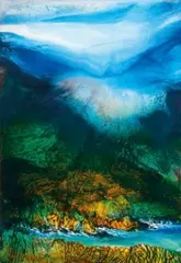 Jan Chin-shui, Mountain Dawn Light, 2010, Oil on canvas