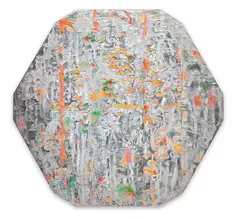 Taranbobo by Shinnosuke Tojo, 2020, Acrylic, pigment on aluminium, offered Dec 2022