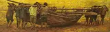 Chen Keng, Towing Out to Sea I, 1998, Oil on canvas