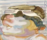 Etsu Egami, Rainbow -2020-015, 2020, Oil on canvas
