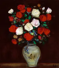 Vase of Flower by Chen Ching-Jung, Oil on canvas, sold Jun 2007