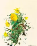 Flower by Zhou Chunya, 1997, Oil on canvas, sold Jun 2010