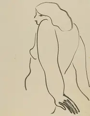 Relaxed Nude by Sanyu, 1920 - 1930s, Ink on paper, sold Dec 2017