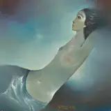 Trung Nguyen, Reclining Nude, 1989, Oil on canvas