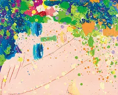 I remember by Walasse Ting, 1986, Acrylic on canvas, sold Nov 2014