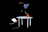 Wang Ya-Hui, Falling, 2002, Vidieo installation, DV.NTSC, color, sound, edition no. 6/12