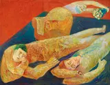 Fu Ching-Li, Parlor, 1991, Oil on canvas