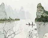 Pang Jiun, Li River, 2016, Oil on canvas